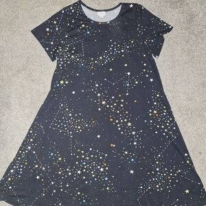 LuLaRoe Women Dress with Starry Pattern